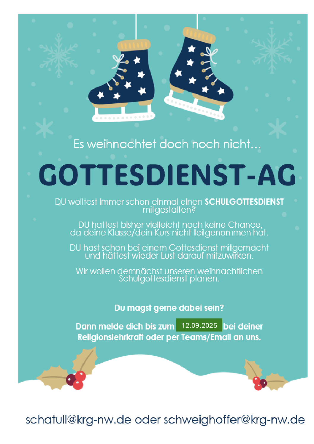 AG Gottesdienst Weihnachten